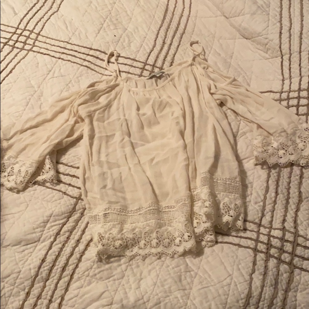 Cream blouse